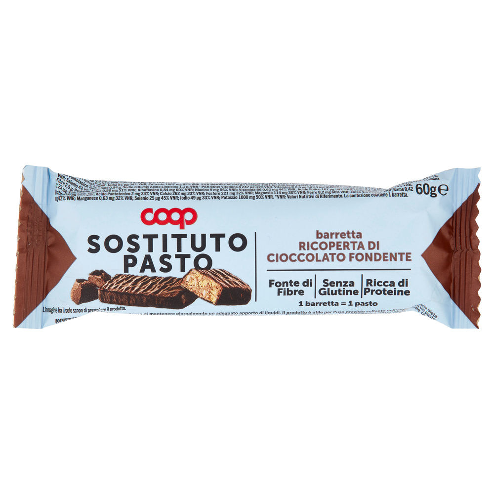 BARRETTE SOST.PASTO RICOPERTA DI CIOCCOLATO FONDENTE COOP G 60 - 2
