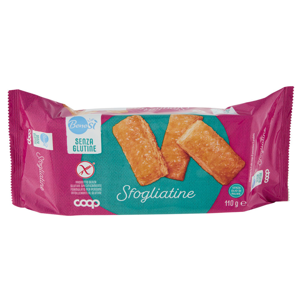 SFOGLIATINE DI MILLEFOGLIE SENZA GLUTINE BENE SI' COOP G 110 - 2