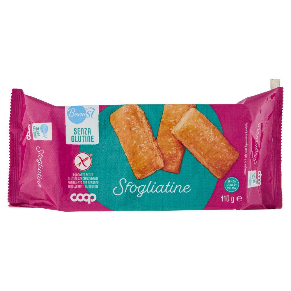 SFOGLIATINE DI MILLEFOGLIE SENZA GLUTINE BENE SI' COOP G 110 - 3