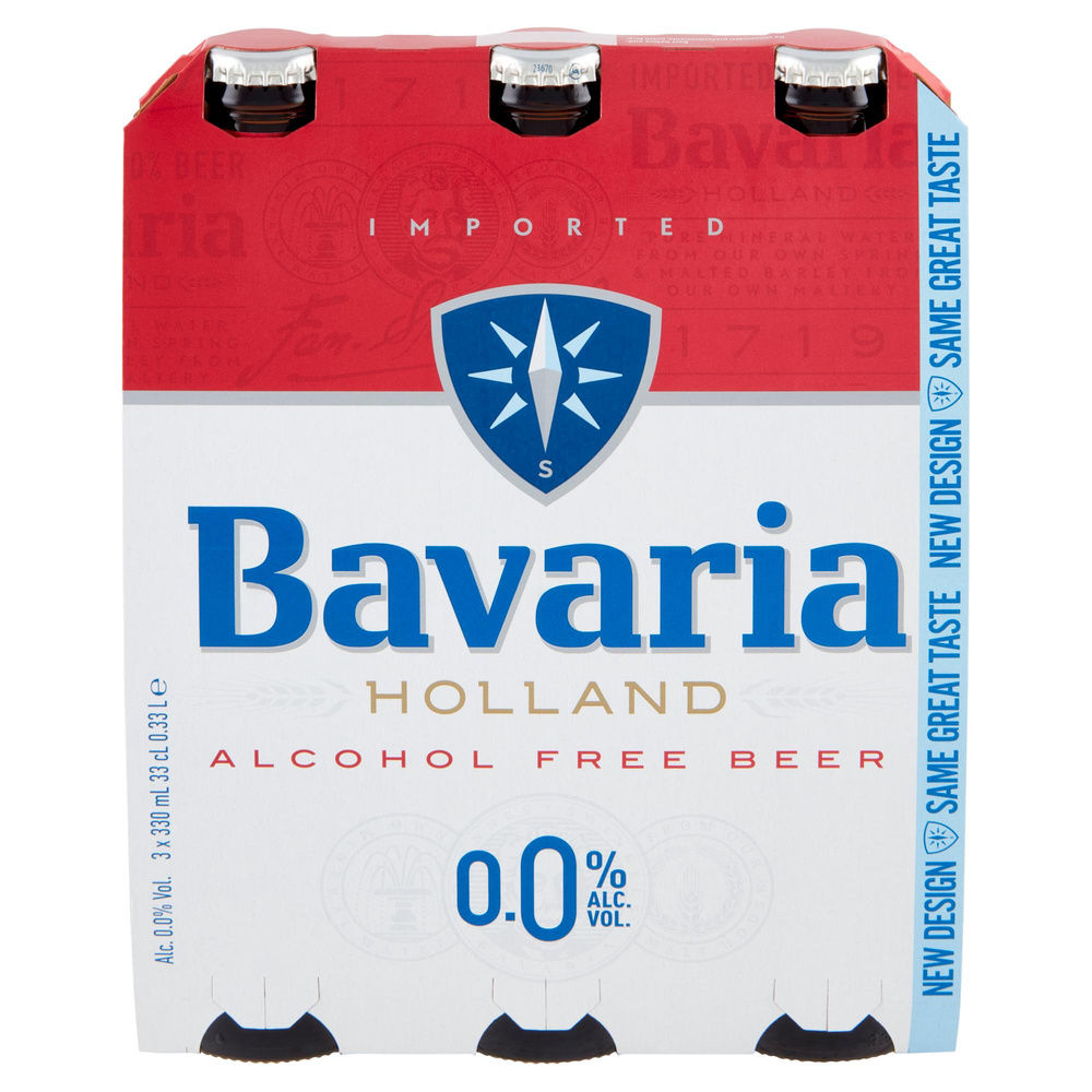 BIRRA ANALCOLICA BAVARIA 0.0% CLUSTER BOTTIGLIA ML 330 X 3 - 4