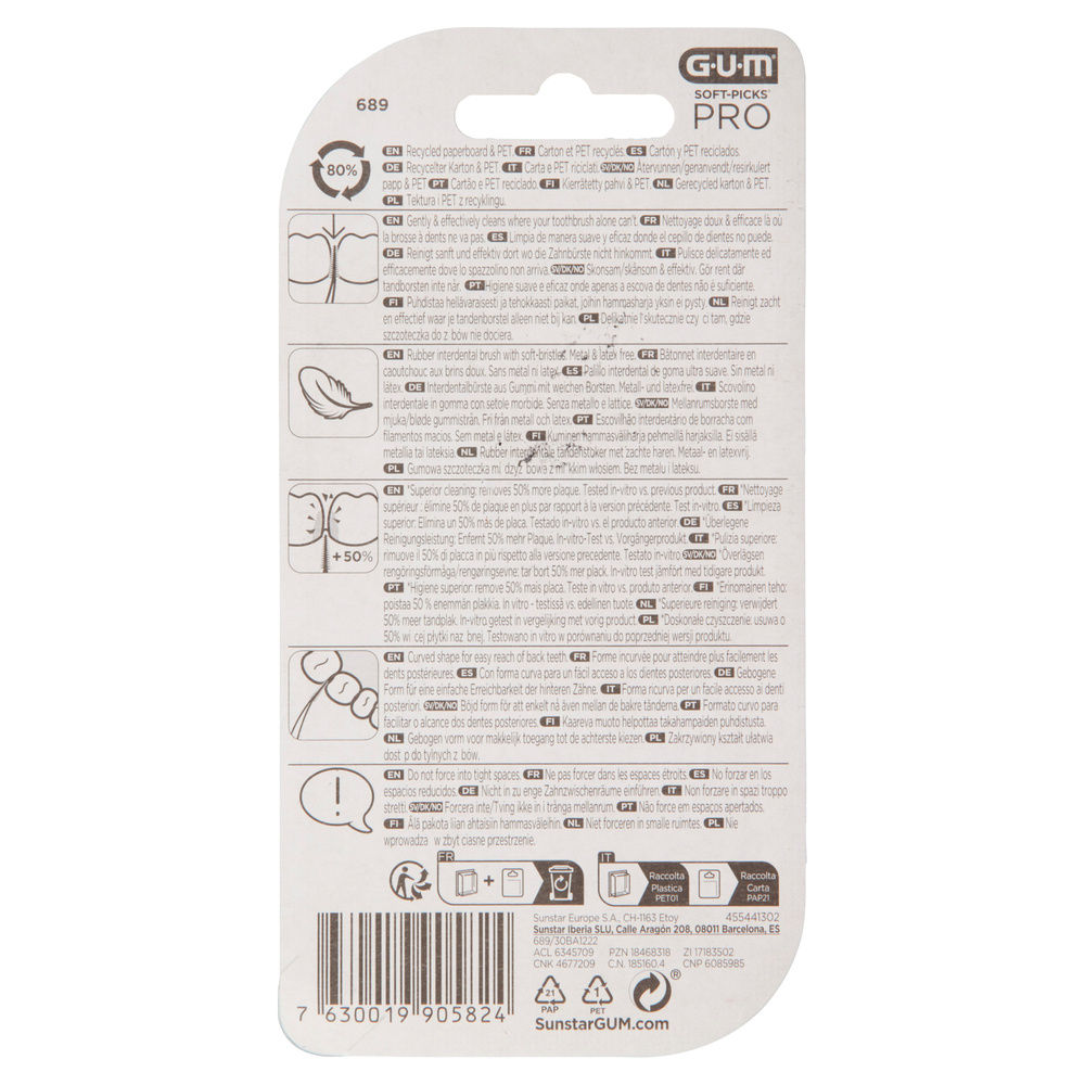 SCOVOLINO GOMMA GUM SOFT-PICKS PRO 689 SMALL PZ.30 - 1