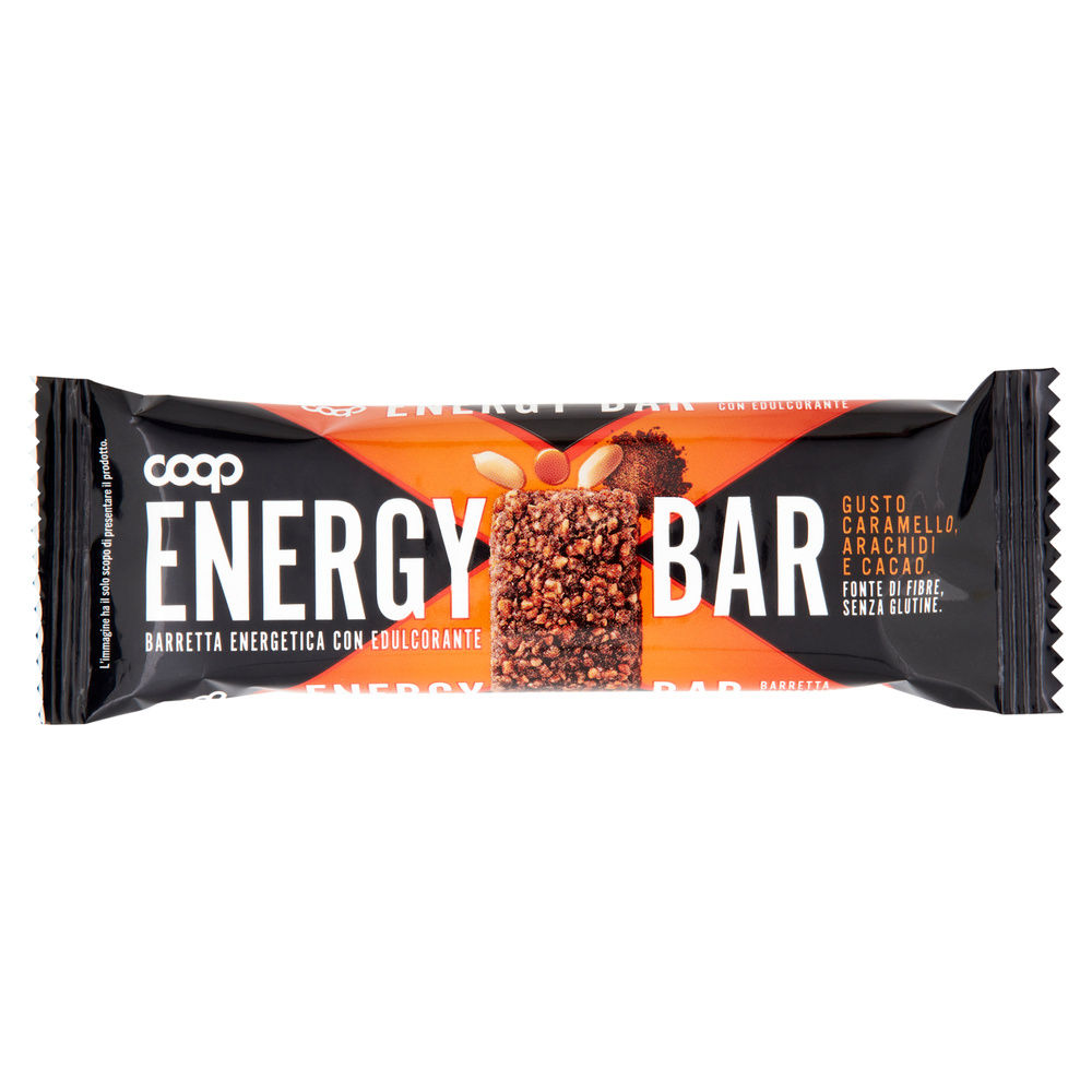 ENERGY BAR GUSTO CARAMELLO ARACHIDI E CACAO COOP G55 - 0