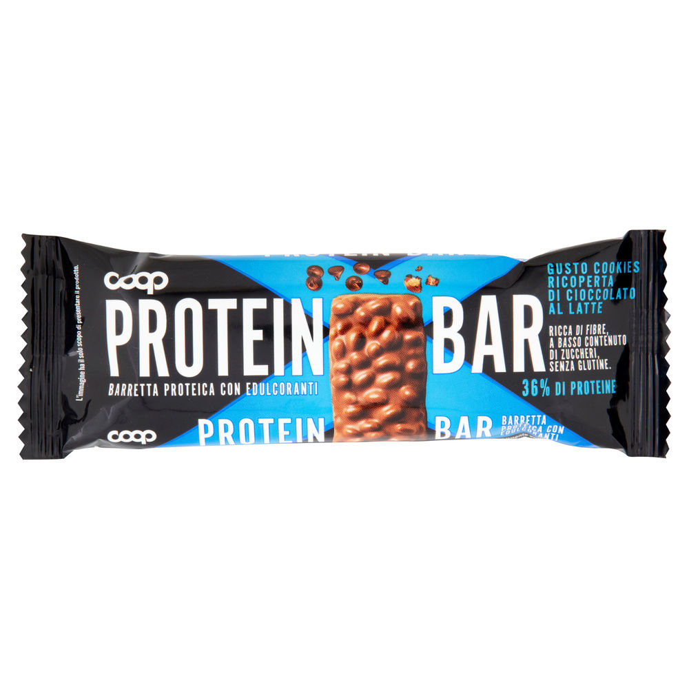 PROTEIN BAR GUSTO COOKIES RICOPERTA DI CIOCCOLATO AL LATTE 36% COOP G50 - 2