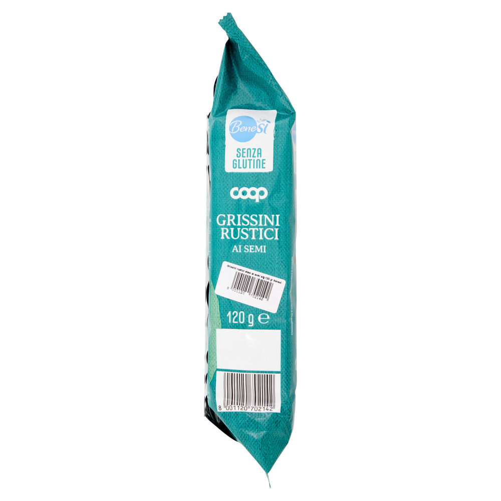 GRISSINI RUSTICI AI SEMI SENZA GLUTINE BENE SI' COOP G 120 - 4
