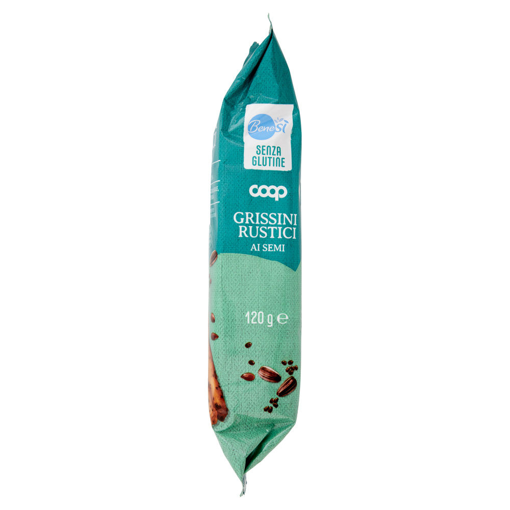 GRISSINI RUSTICI AI SEMI SENZA GLUTINE BENE SI' COOP G 120 - 5