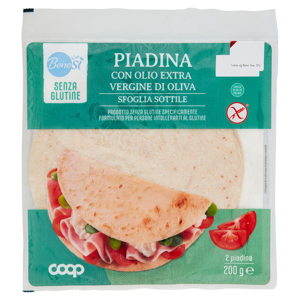 PIADINE SENZA GLUTINE BENESÌ COOP G 200 (2XG100) - 0