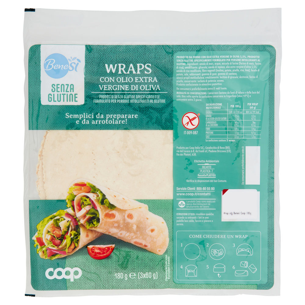 WRAP SENZA GLUTINE BENESÌ COOP G 180 (3XG60) - 0