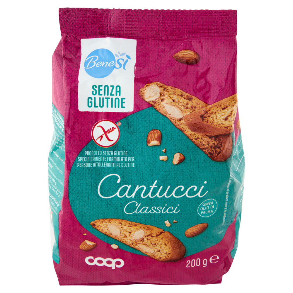 BISCOTTI TIPO CANTUCCI SENZA GLUTINE BENE SI' COOP G 200 - 2