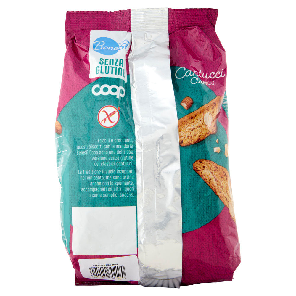 BISCOTTI TIPO CANTUCCI SENZA GLUTINE BENE SI' COOP G 200 - 1