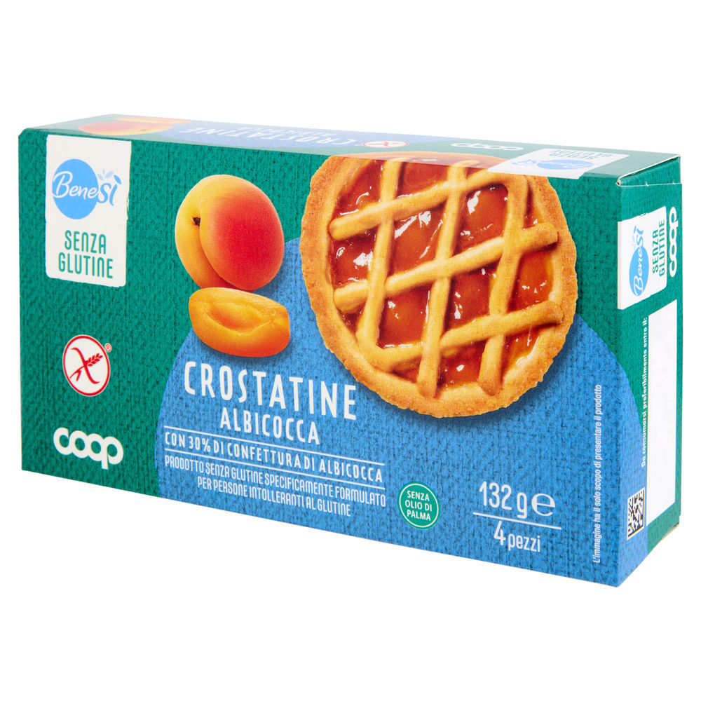 CROSTATINE CON ALBICOCCA SENZA GLUTINE BENE SI' COOP  G132 (G4 X 33) - 8