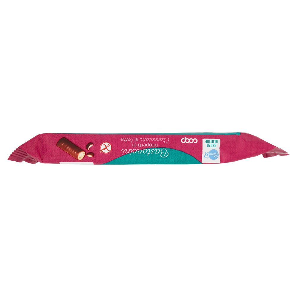 BASTONCINI RICOPERTI DI CIOCCOLATO A LATTE SENZA GLUTINE BIO BENE SI' COOP  G130 - 6