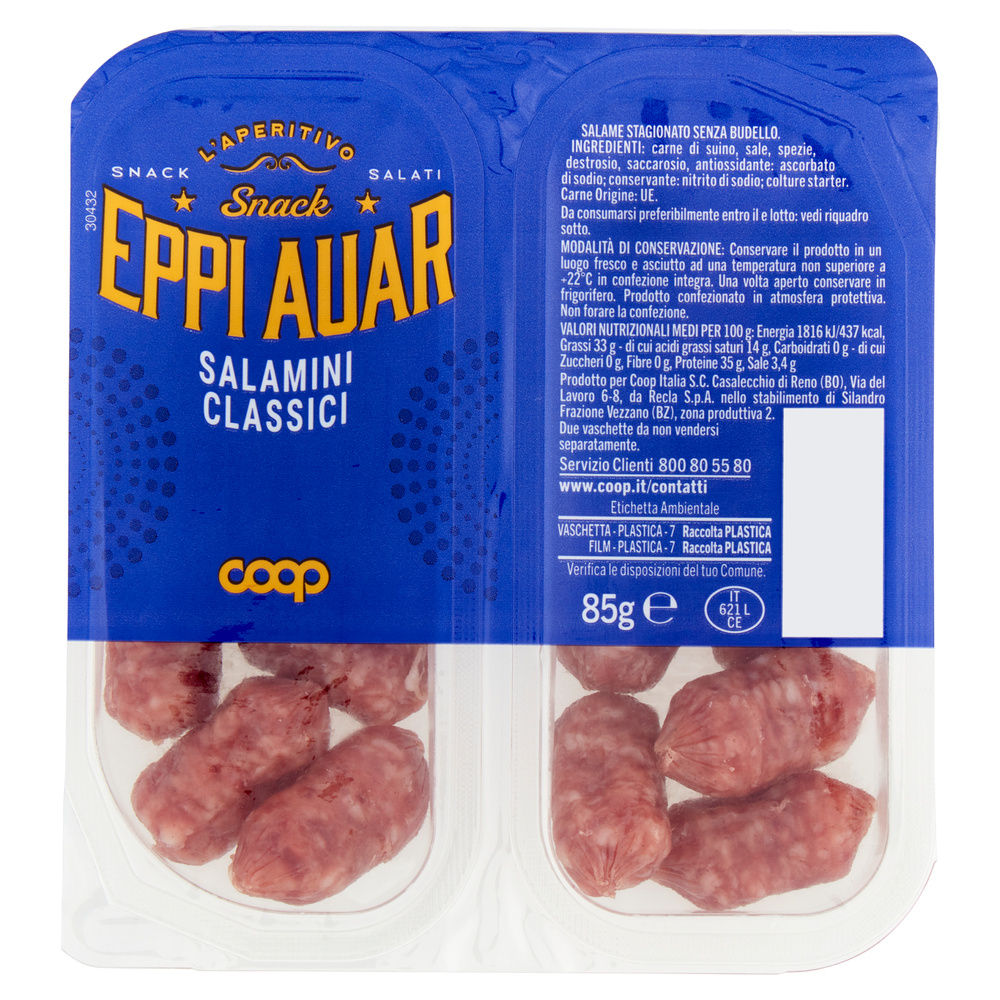 SALAMINI NORMALI COOP SNACK G 85 - 0