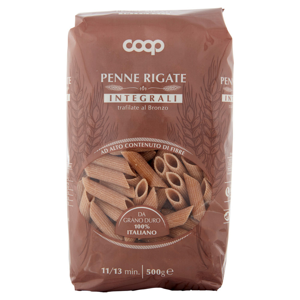 PENNE RIGATE INTEGRALI COOP GRANO 100% ITA G500 - 7