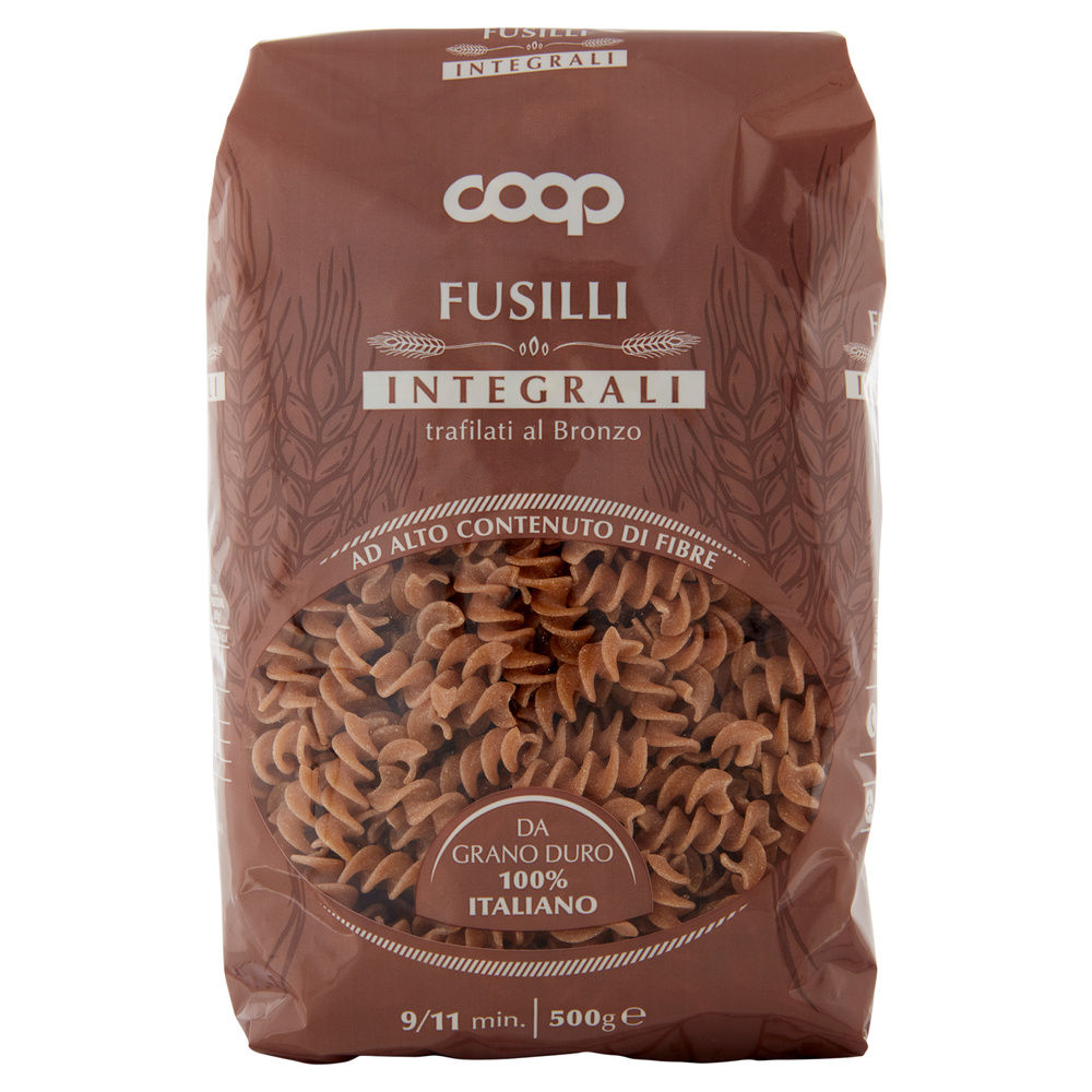 FUSILLI INTEGRALI COOP GRANO 100% ITA G500 - 0
