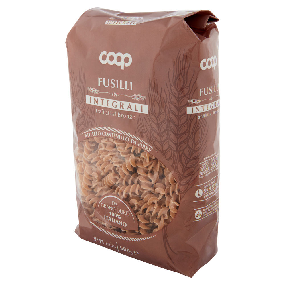 FUSILLI INTEGRALI COOP GRANO 100% ITA G500 - 1