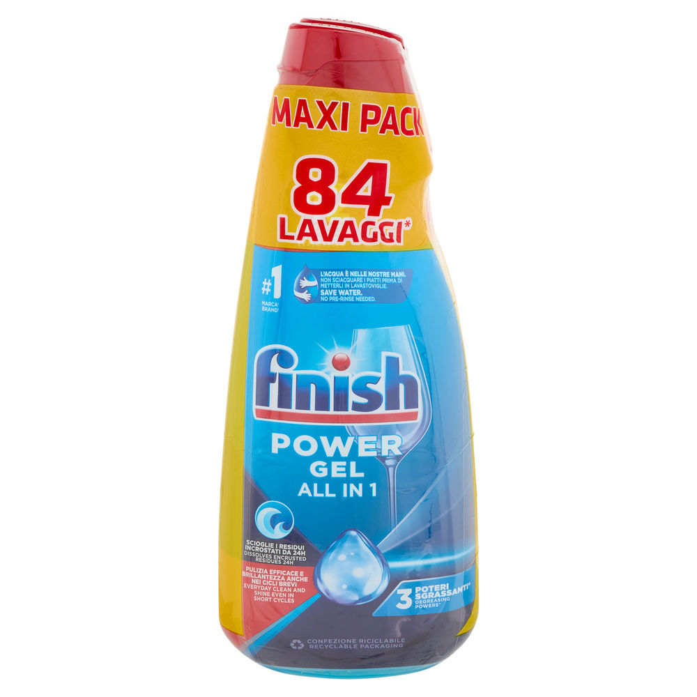 DETERSIVO PER LAVASTOVIGLIE FINISH POWERGEL MAX FRESH ML 940X2 - 5