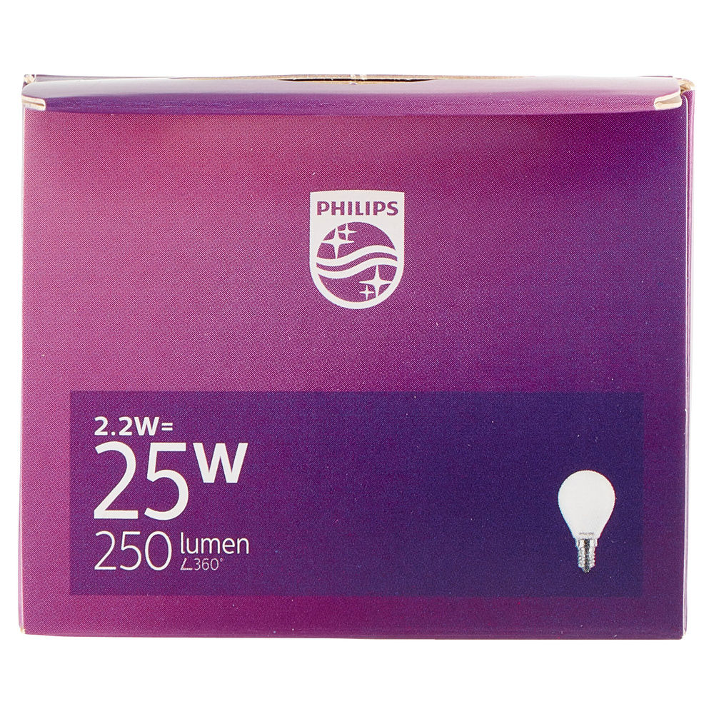 LED SFERA VETRO 25W E14 2700K NON DIM - 5