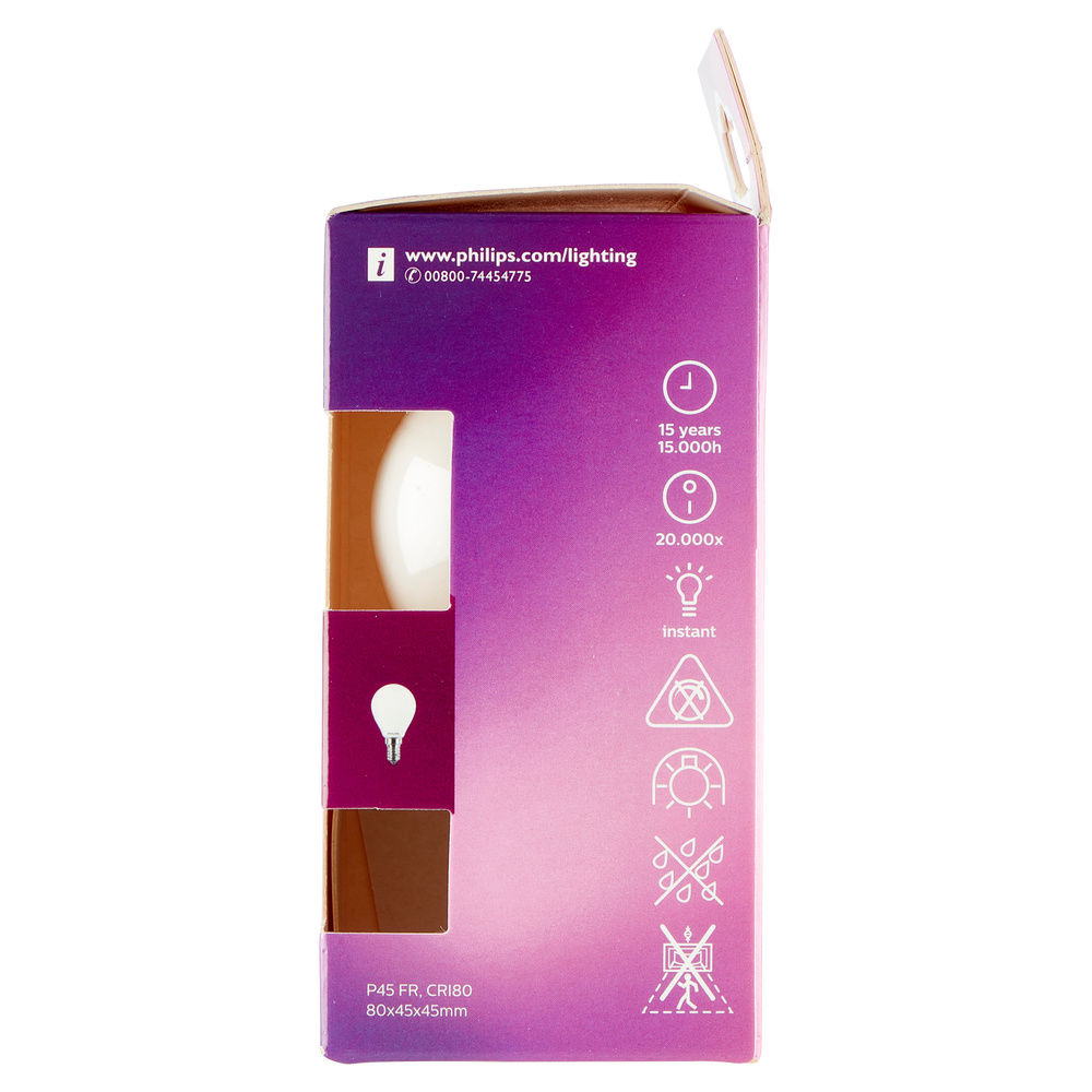 LED SFERA VETRO 40W E14 4000K NON DIM - 5