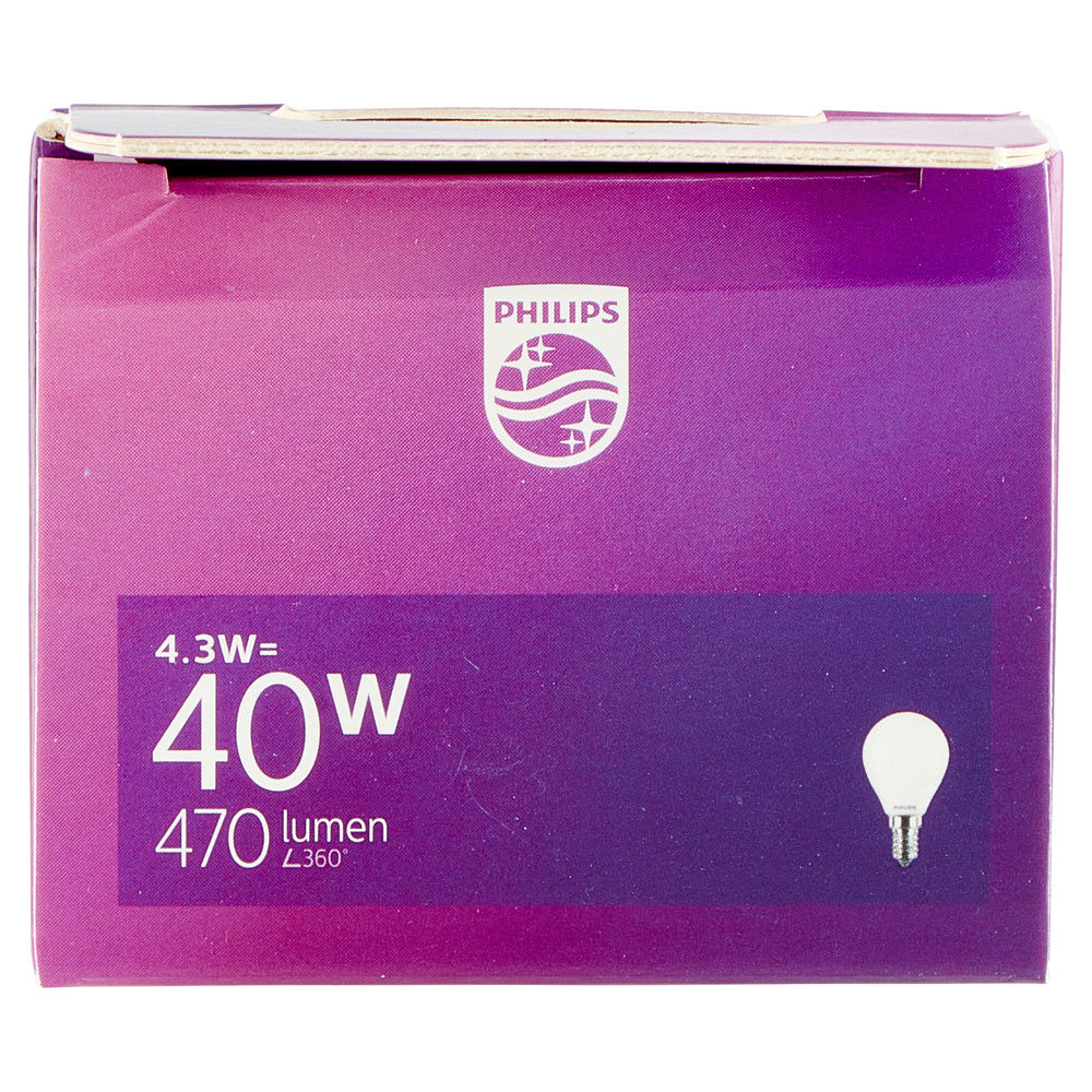 LED SFERA VETRO 40W E14 4000K NON DIM - 6