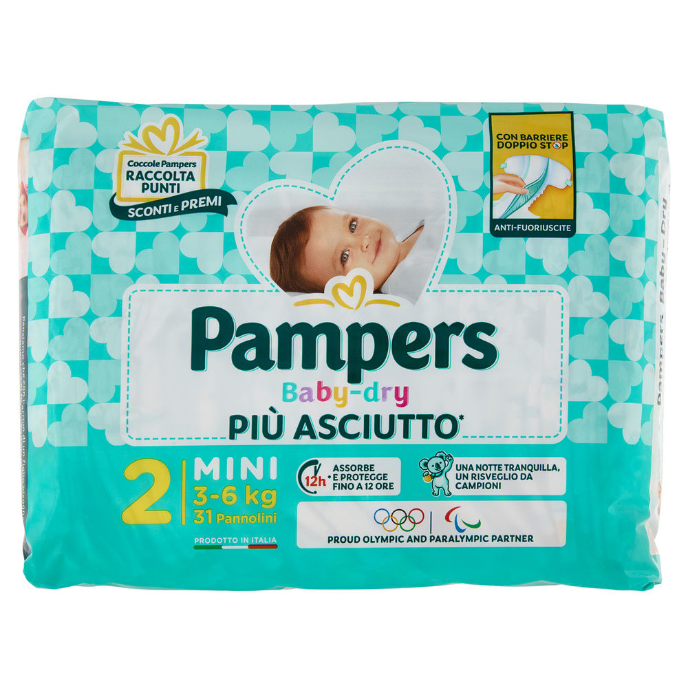 PANNOLINI PAMPERS BABY DRY MINI PZ.31 - 0