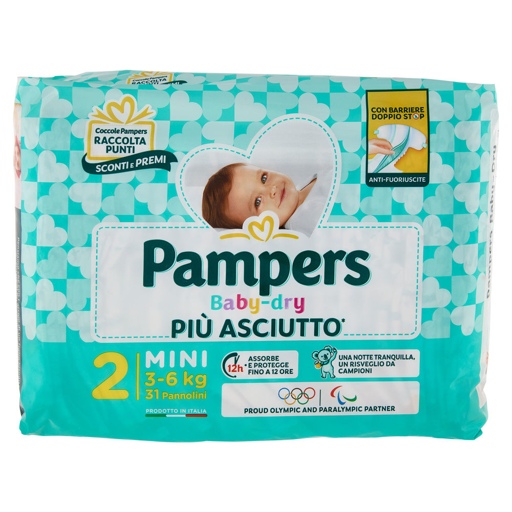 PANNOLINI PAMPERS BABY DRY MINI PZ.31 - 4