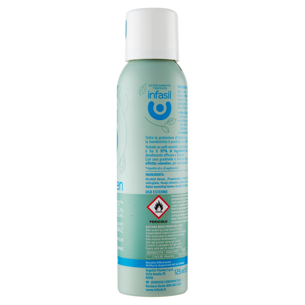 DEODORANTE SPRAY INFASIL DEO GREEN NEUTRO 125ML - 3