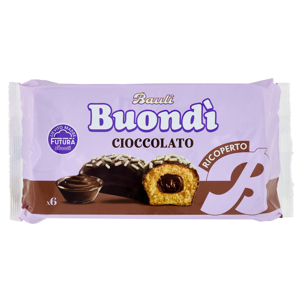 MERENDINA BUONDÌ RICOPERTO CIOCCOLATO INCARTO 6PZ BAULI G276 - 0