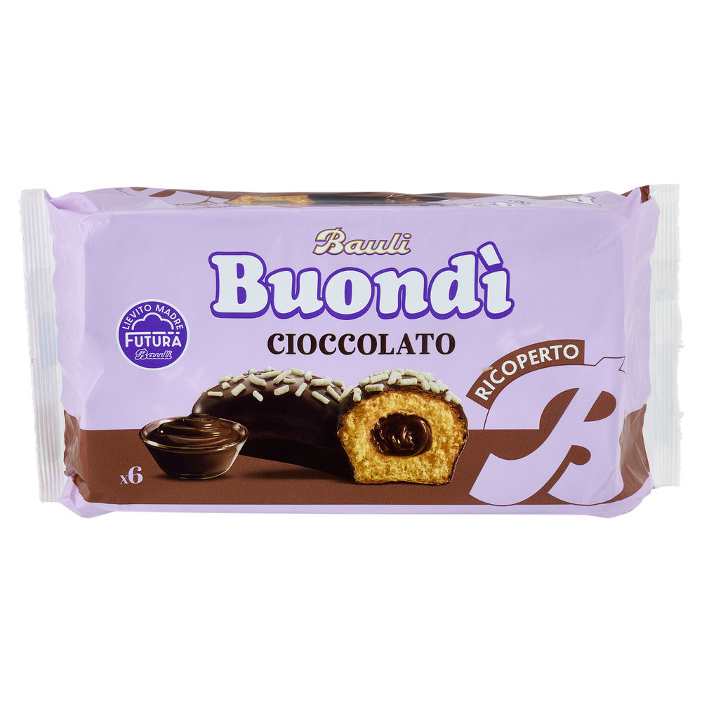 MERENDINA BUONDÌ RICOPERTO CIOCCOLATO INCARTO 6PZ BAULI G276 - 7