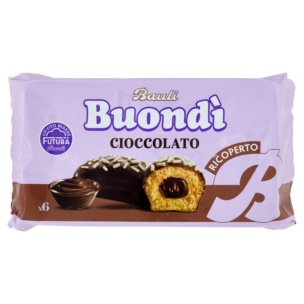 MERENDINA BUONDÌ RICOPERTO CIOCCOLATO INCARTO 6PZ BAULI G276 - 6