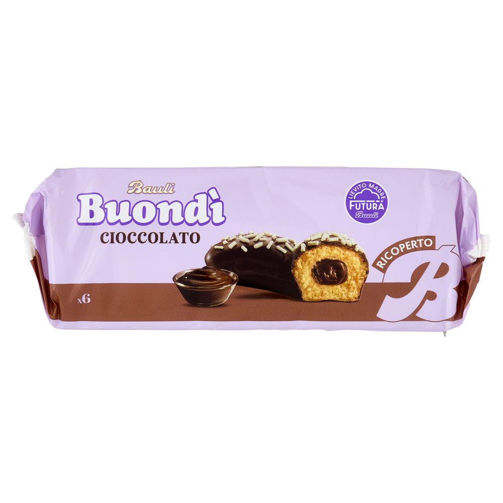 MERENDINA BUONDÌ RICOPERTO CIOCCOLATO INCARTO 6PZ BAULI G276 - 1