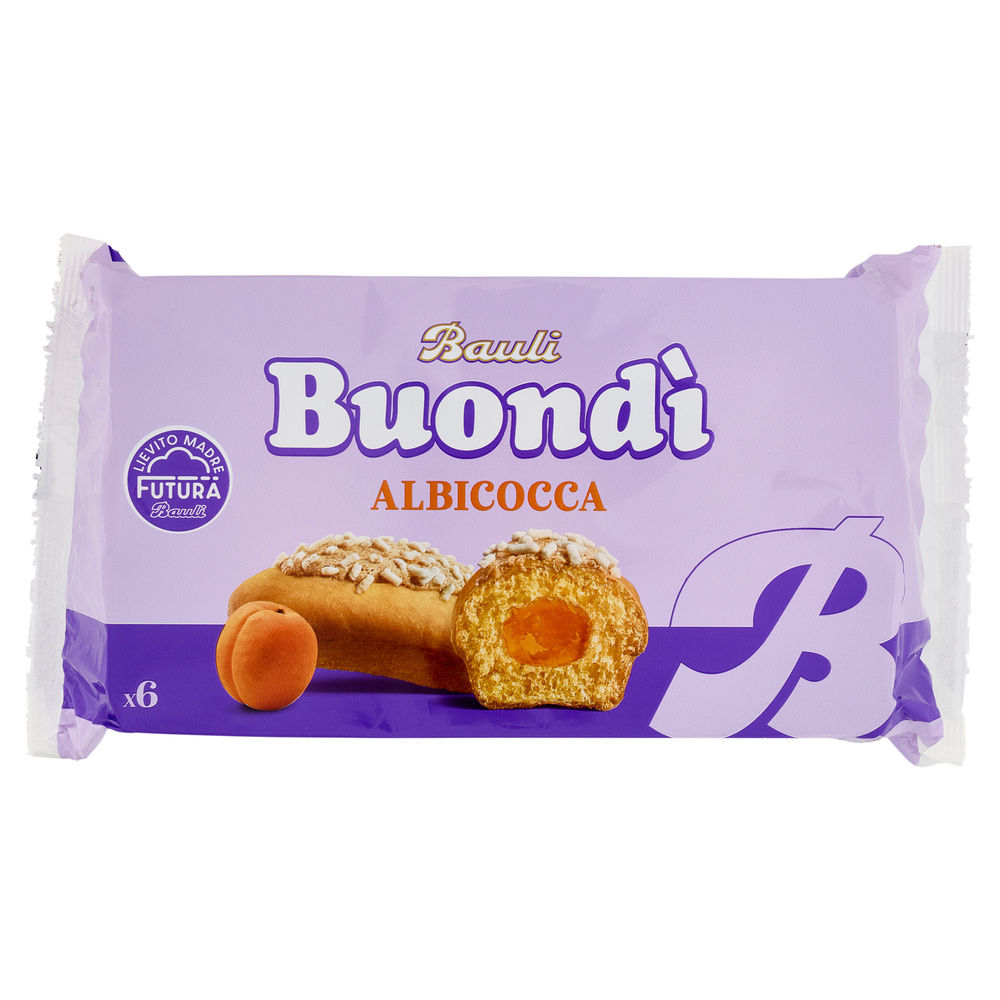 MERENDINA BUONDÌ ALBICOCCA INCARTO 6PZ BAULI G258 - 0