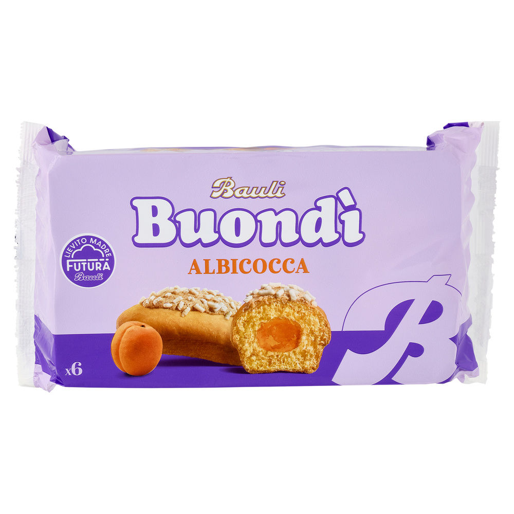 MERENDINA BUONDÌ ALBICOCCA INCARTO 6PZ BAULI G258 - 7