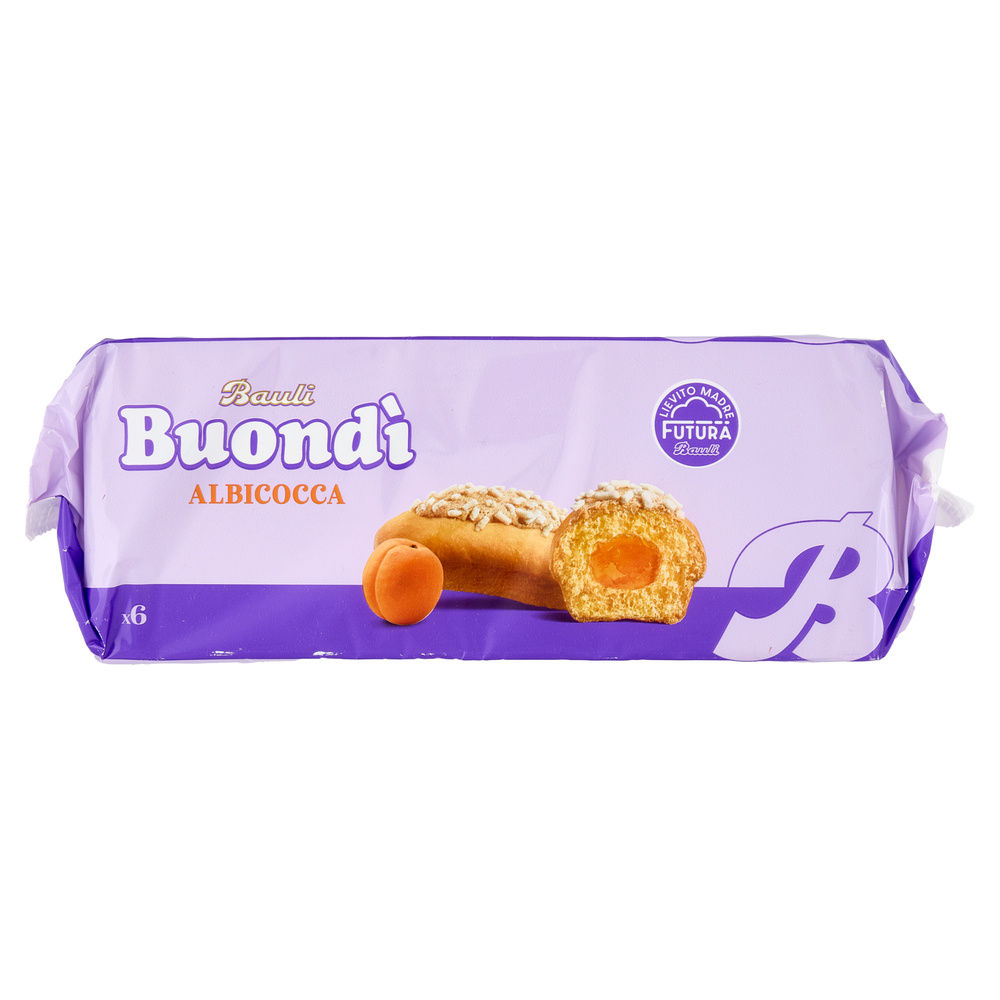 MERENDINA BUONDÌ ALBICOCCA INCARTO 6PZ BAULI G258 - 1