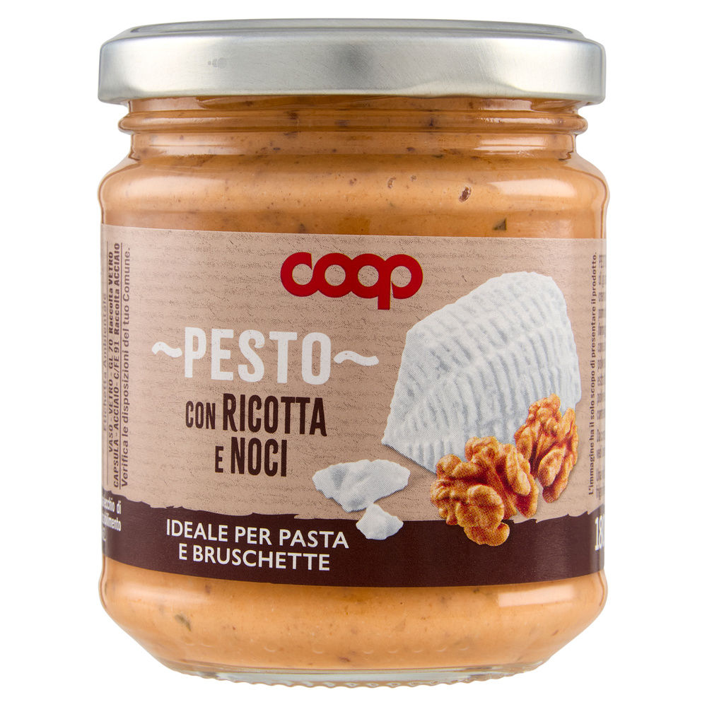 PESTO RICOTTA E NOCI COOP VASO VETRO G 180 - 0