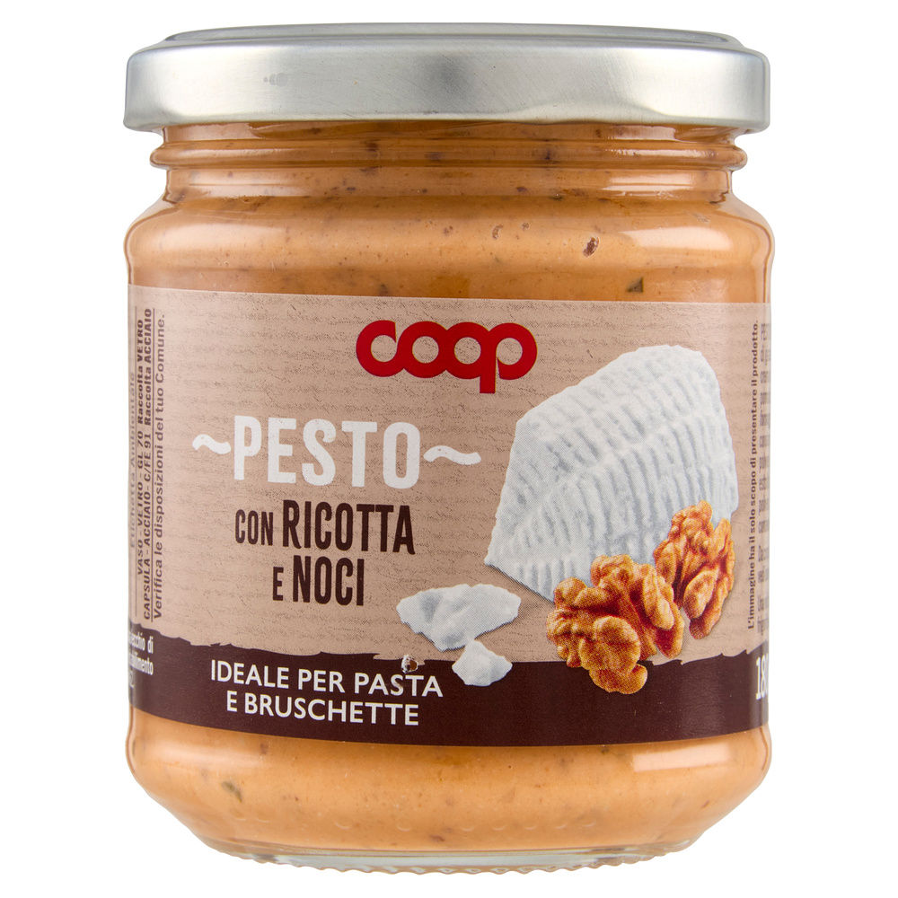 PESTO RICOTTA E NOCI COOP VASO VETRO G 180 - 6