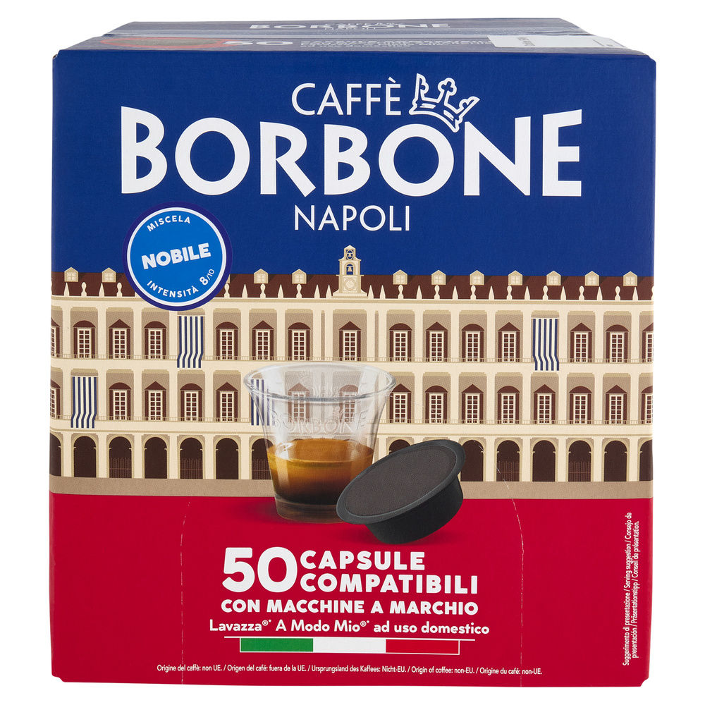 CAPSULE COMPAT A MODO MIO MISCELA NOBILE CAFFÈ BORBONE 50PZ 360G - 5