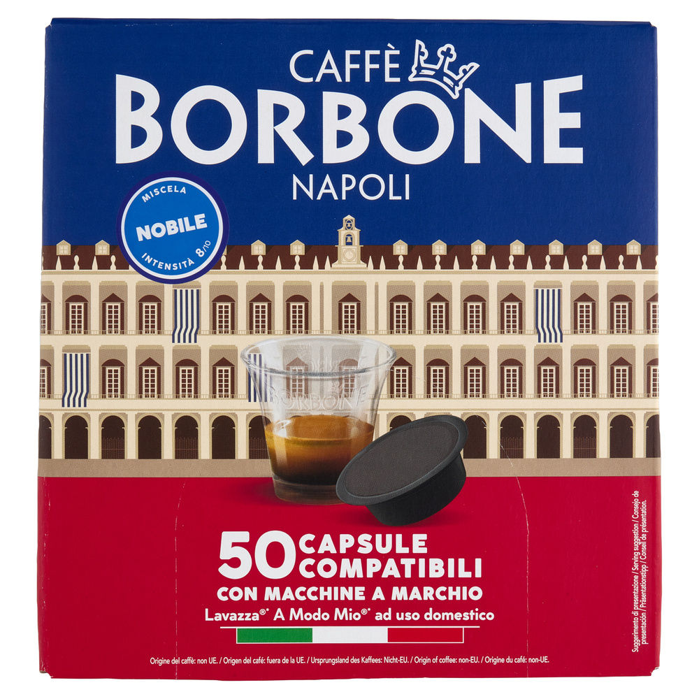 CAPSULE COMPAT A MODO MIO MISCELA NOBILE CAFFÈ BORBONE 50PZ 360G - 2