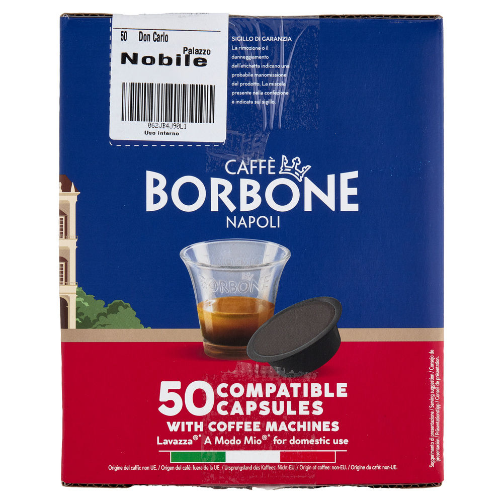 CAPSULE COMPAT A MODO MIO MISCELA NOBILE CAFFÈ BORBONE 50PZ 360G - 7