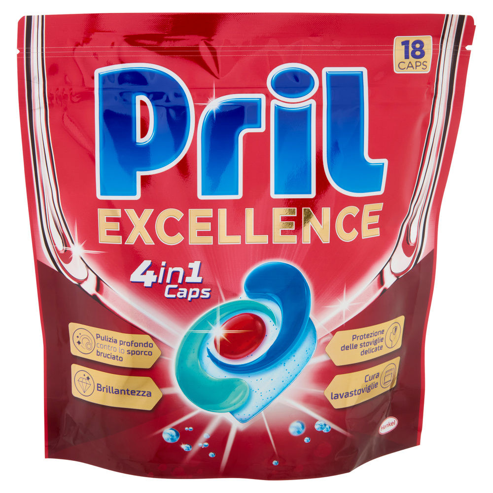 DETERSIVO LAVASTOVIGLIE PRIL EXCELLENCE 4IN1 18CAPS G 325,8 - 7