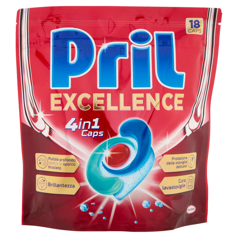 DETERSIVO LAVASTOVIGLIE PRIL EXCELLENCE 4IN1 18CAPS G 325,8 - 6