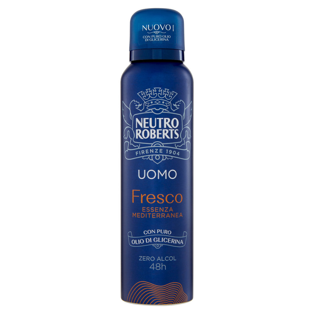 DEODORANTE SPRAY NEUTRO ROBERTS UOMO FRESCO MEDITERRANEA ML 150 - 0