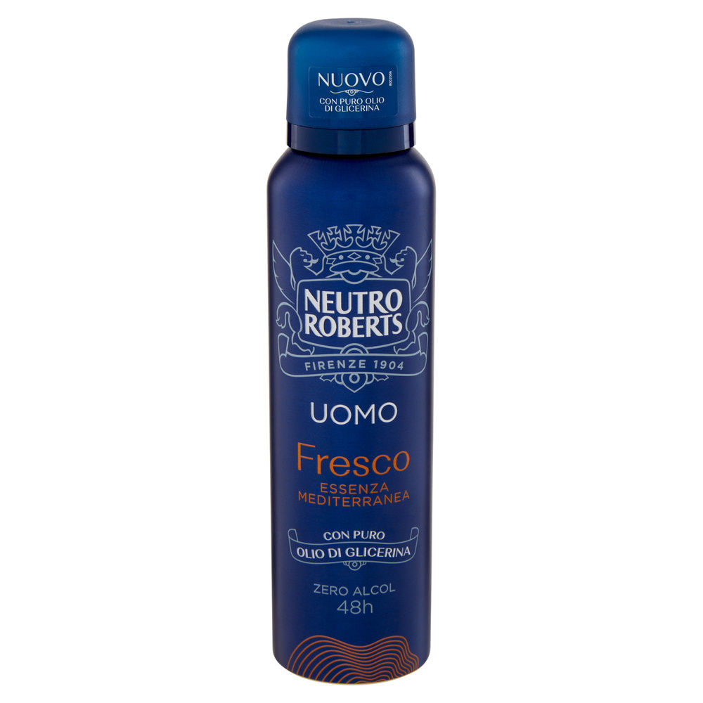 DEODORANTE SPRAY NEUTRO ROBERTS UOMO FRESCO MEDITERRANEA ML 150 - 7
