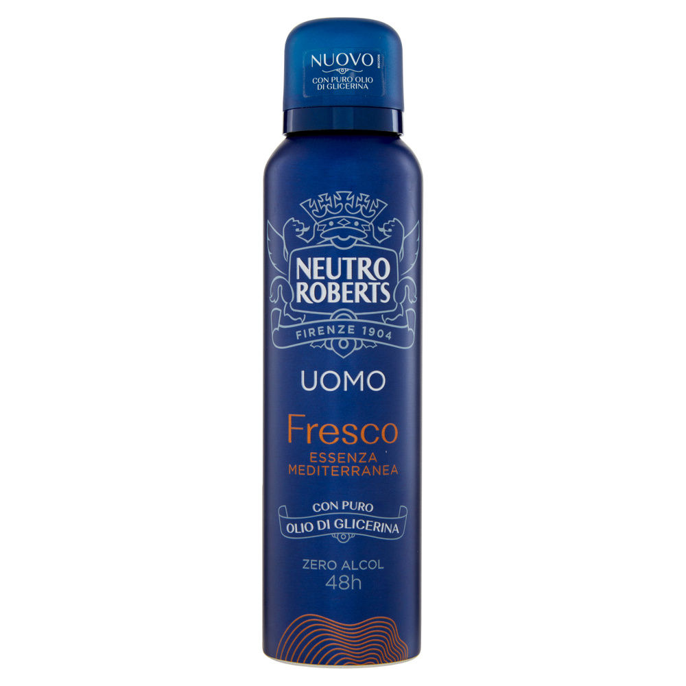 DEODORANTE SPRAY NEUTRO ROBERTS UOMO FRESCO MEDITERRANEA ML 150 - 6