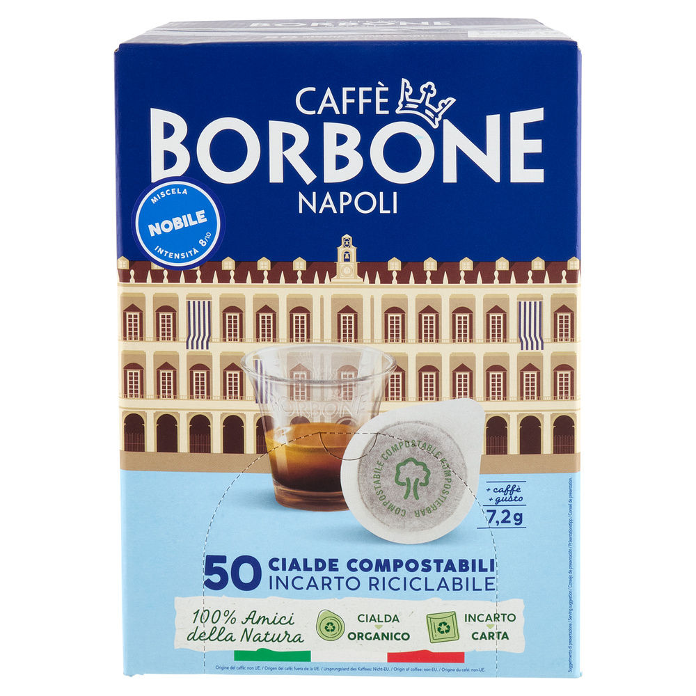 CIALDA PALAZZO MISCELA NOBILE CAFFÈ BORBONE 50PZ 360G - 1