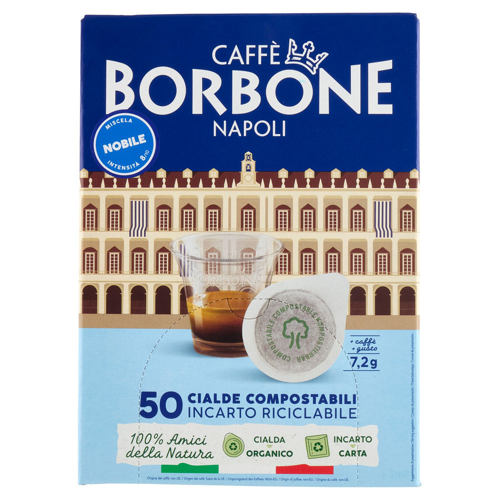 CIALDA PALAZZO MISCELA NOBILE CAFFÈ BORBONE 50PZ 360G - 4