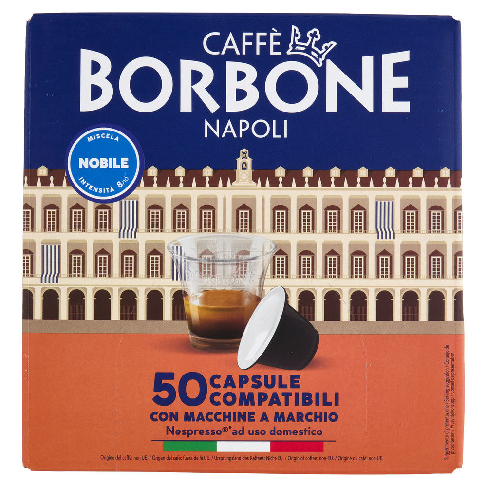 CAPSULE COMPAT NESPRESSO MISCELA NOBILE CAFFÈ BORBONE 50PZ 250G - 3