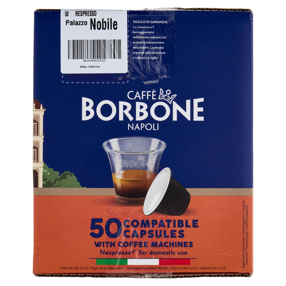 CAPSULE COMPAT NESPRESSO MISCELA NOBILE CAFFÈ BORBONE 50PZ 250G - 2