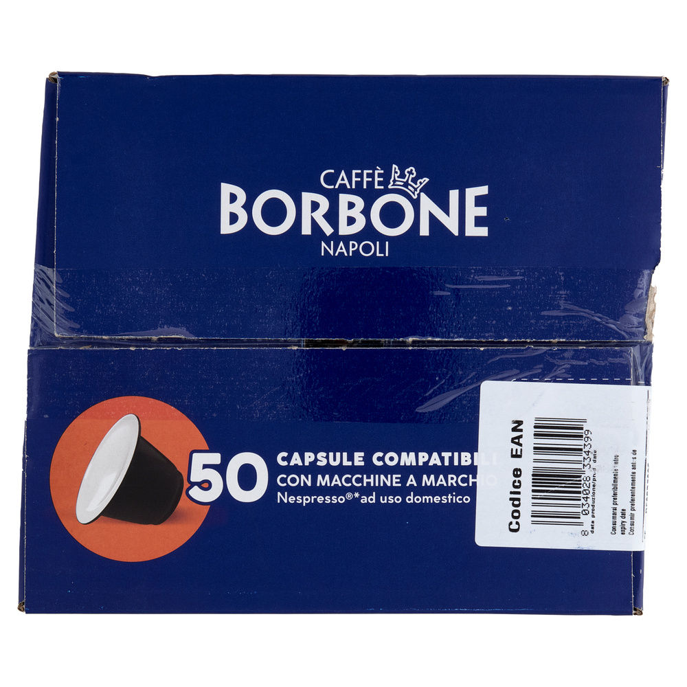 CAPSULE COMPAT NESPRESSO MISCELA NOBILE CAFFÈ BORBONE 50PZ 250G - 5