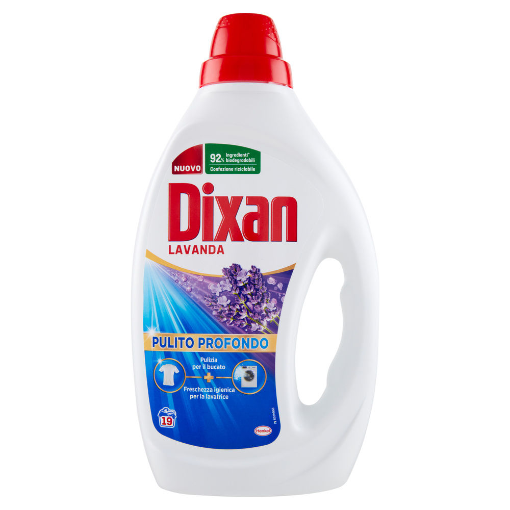 DETERSIVO LAVATRICE LIQUIDO DIXAN 19LAV LAVANDA L 0,855 - 0