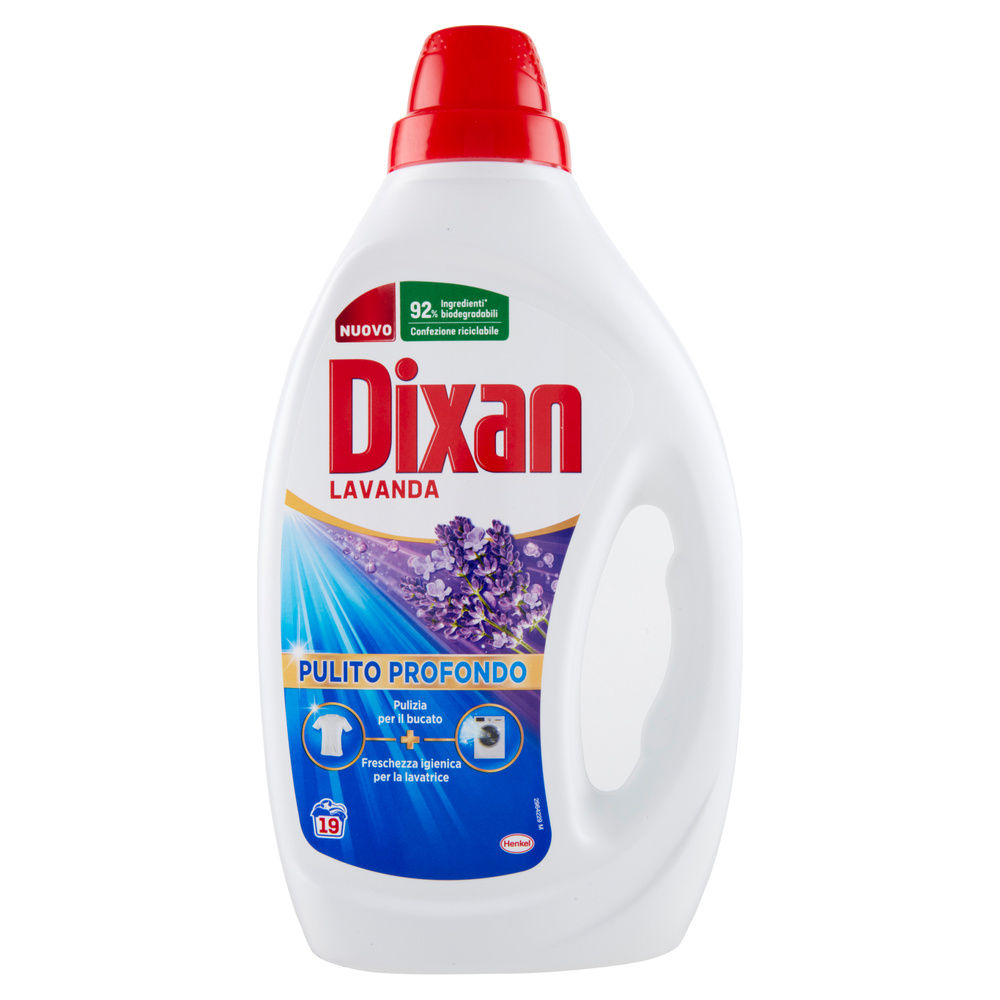 DETERSIVO LAVATRICE LIQUIDO DIXAN 19LAV LAVANDA L 0,855 - 3
